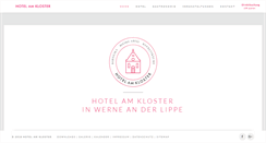 Desktop Screenshot of hotel-am-kloster.de